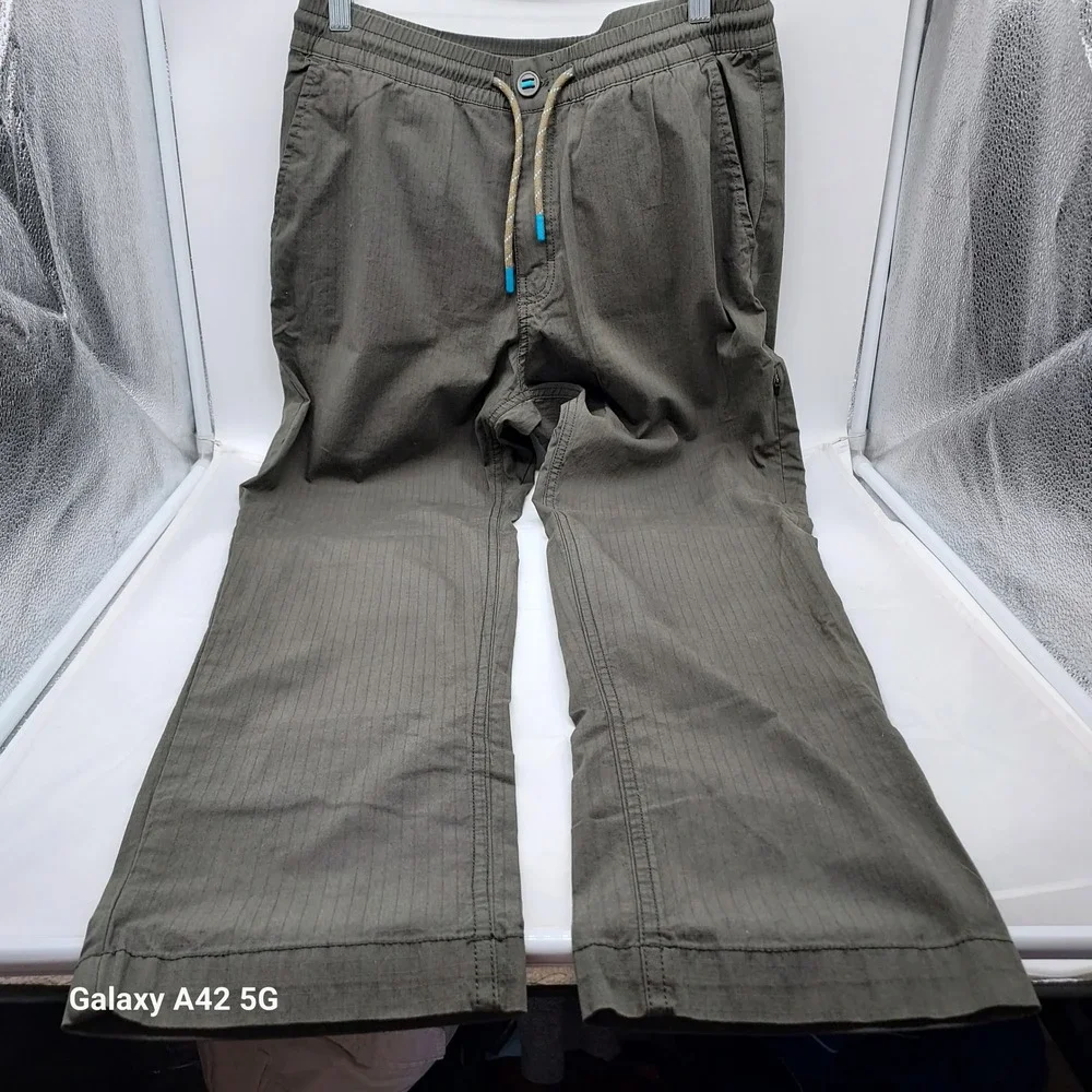 Cotopaxi Veza Adventure Pants Mens Medium Green Ripstop Hiking Travel Trousers